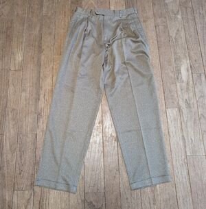 Slate Straight Leg Pleated Front Classic Tan Men's Dress Pants Size 32x32